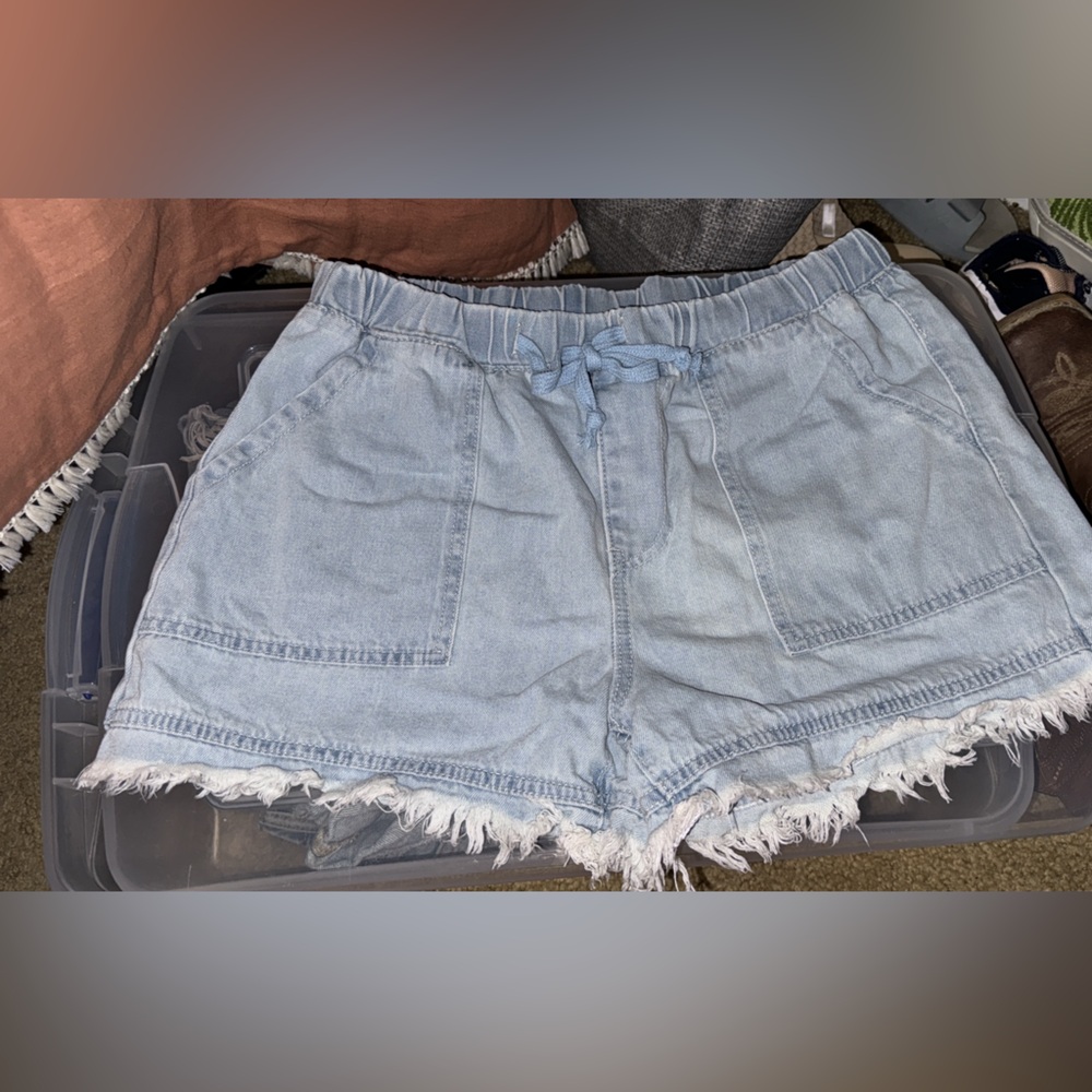 Light Blue Denim Women's Shorts